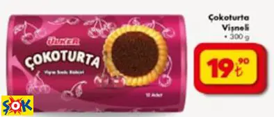 ÜLKER ÇOKOTURTA VİŞNELİ 200GR
